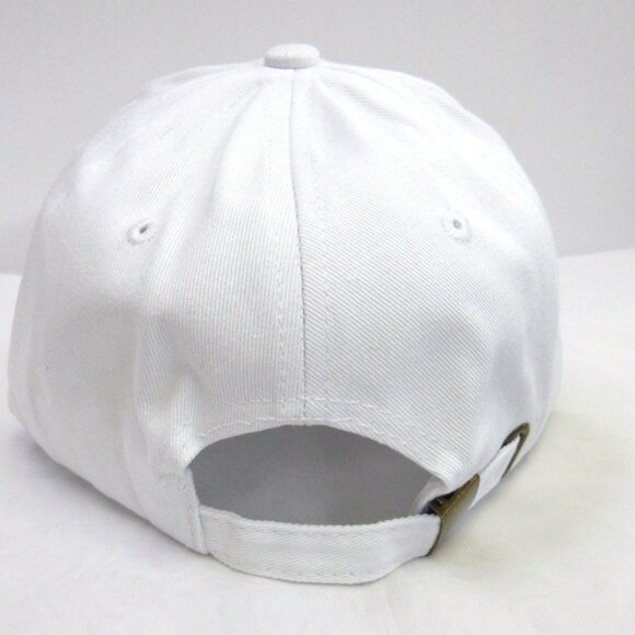 Women's Cross Design White Bling Sparkle Rhinestone Baseball Hat Cap NEW - Picture 3 of 6
